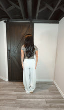 Load image into Gallery viewer, Comfort wide leg chunky waist lounge pant
