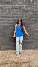 Load image into Gallery viewer, Core Micro Ribbed Tank in Indigo
