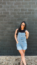 Load image into Gallery viewer, Ivy denim short overalls
