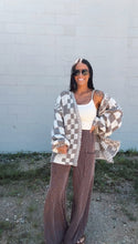 Load image into Gallery viewer, * Theo mocha brown combo chunky cardigan
