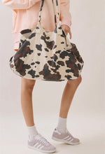 Load image into Gallery viewer, COW PRINT CANVAS TOTE BAG- PREORDER
