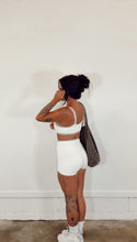 Load image into Gallery viewer, Double Layered Sport Bra Top in Cream Combo
