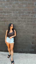 Load image into Gallery viewer, Luz Ribbed Tank in Coal
