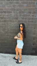 Load image into Gallery viewer, Lainey Striped Knit Tank in Coffee Bean
