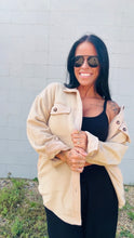 Load image into Gallery viewer, * Toasty fleece shacket in taupe
