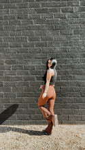 Load image into Gallery viewer, Sculpt flare yogas in chestnut
