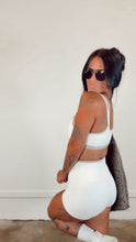 Load image into Gallery viewer, Double Layered Sport Bra Top in Cream Combo
