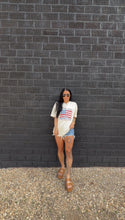 Load image into Gallery viewer, SHE LOVES JESUS AND AMERICA TOO. IVORY TEE. PREORDER.
