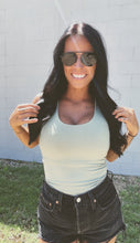 Load image into Gallery viewer, * Luz double layered seamless tank in Sage
