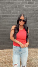 Load image into Gallery viewer, Core Micro Ribbed Tank in Pink

