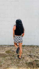 Load image into Gallery viewer, * black and white check shorts
