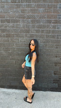 Load image into Gallery viewer, Luz Ribbed Tank in Blue Oasis
