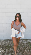 Load image into Gallery viewer, * Essential stripe button up in taupe
