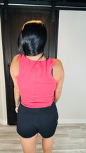 Load image into Gallery viewer, * Scoop neck ribbed tank in coral
