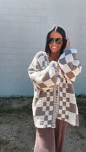 Load image into Gallery viewer, * Theo mocha brown combo chunky cardigan
