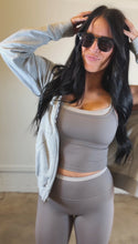 Load image into Gallery viewer, Falling for the full zip hoodie- Heather Ash PREORDER*
