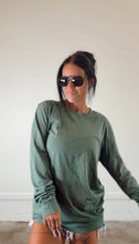 Load image into Gallery viewer, VINTAGE LONG SLEEVE TEE- ALPINE GREEN- PREORDER
