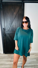Load image into Gallery viewer, * French terry cloth dolman lounge top in evergreen
