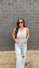Load image into Gallery viewer, Core Micro Ribbed Tank in Heather Grey
