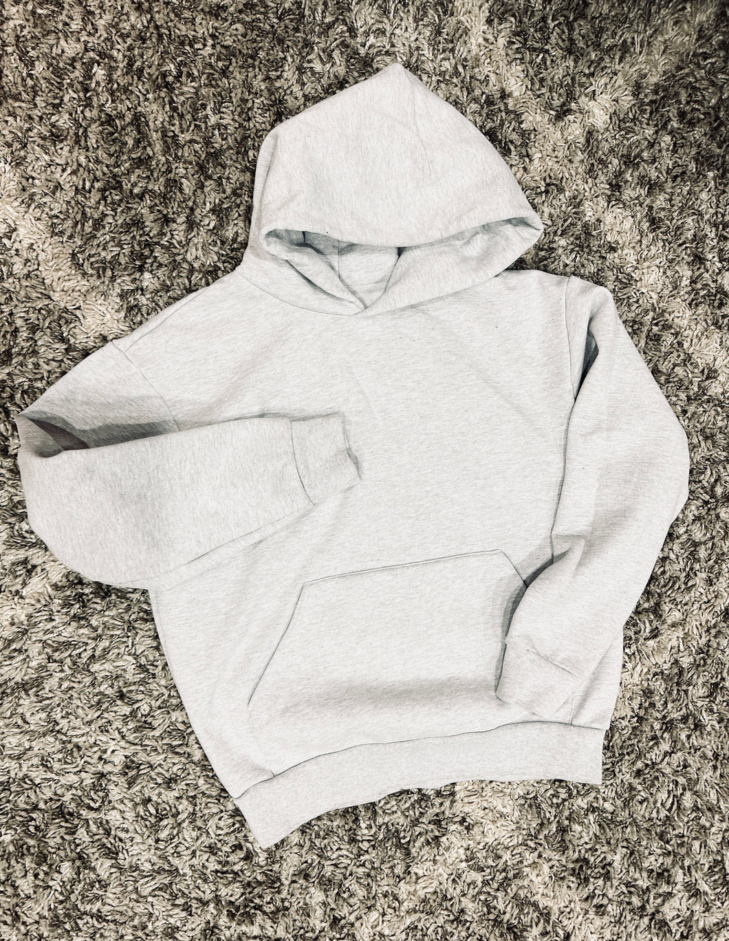 MUTED WINTER EDITION HOODIE- HEATHER GREY- PREORDER