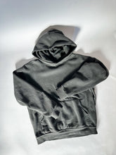 Load image into Gallery viewer, CROPPED MUTED HOODIE- PIGMENT BLACK- PREORDER
