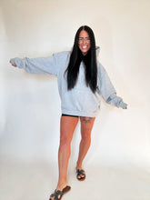 Load image into Gallery viewer, CROPPED MUTED HOODIE- HEATHER GREY- PREORDER
