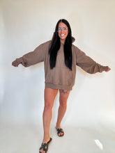 Load image into Gallery viewer, CROPPED MUTED HOODIE- CLAY- PREORDER
